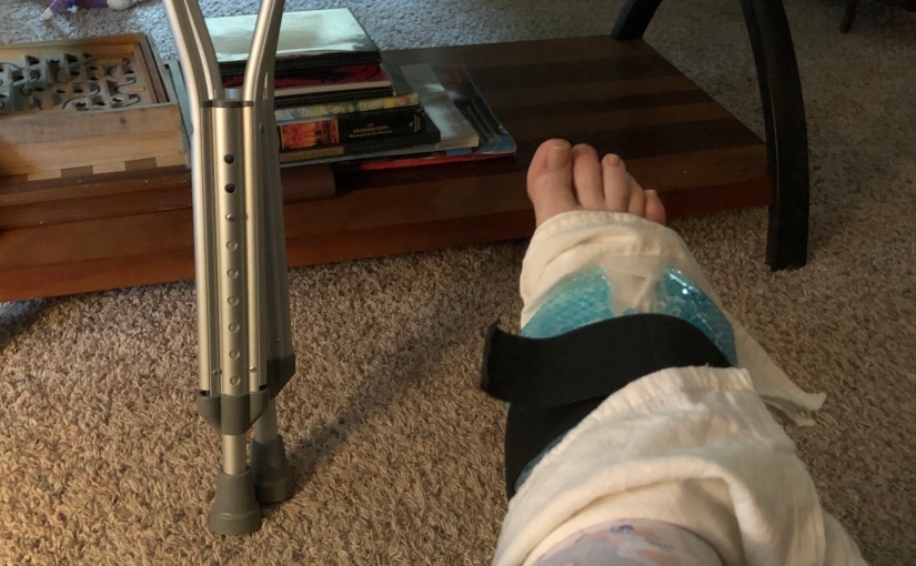 Natural healing from a bad sprained ankle: a sacrifice of praise